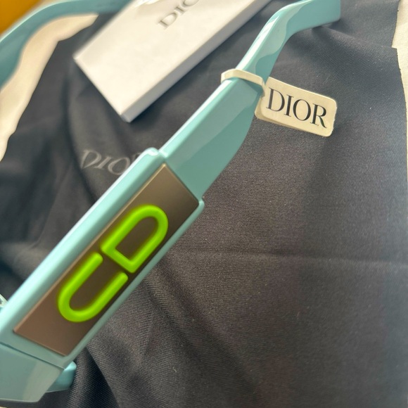 DIOR Sunglasses Men CD SU 80C7 LIMITED EDITION SKY BLUE GREEN MIRROR - Picture 5 of 11